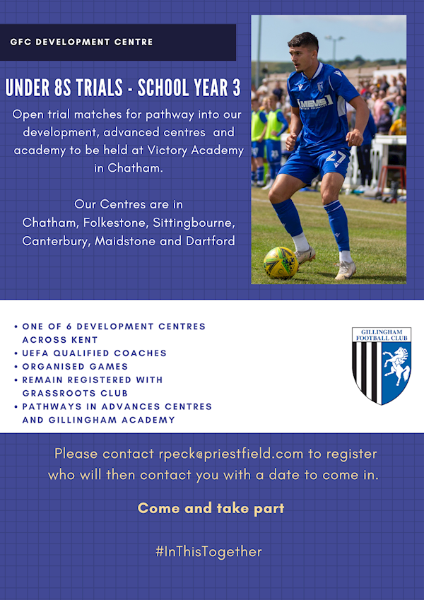 Under 8's trial matches - News - Gillingham