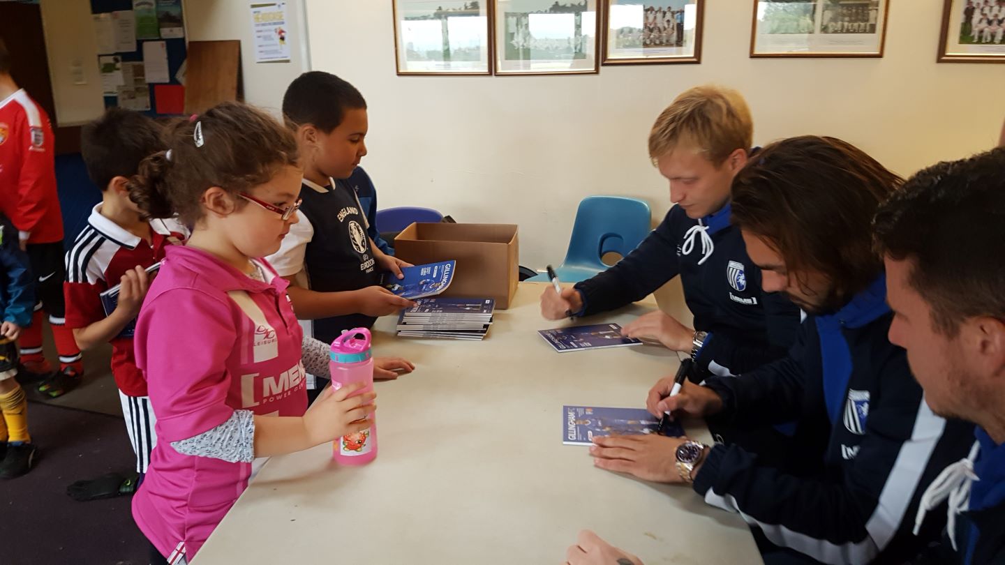  Josh meeting participants at our Soccer Schools